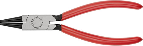 Kerek csőrű fogó 160 mm, rövid csőrrel, Knipex 22 01 160