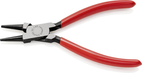 Kerek csőrű fogó 160 mm, rövid csőrrel, Knipex 22 01 160 2. kép