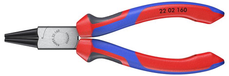 Kerek csőrű fogó 160 mm, rövid csőrrel, Knipex 22 02 160 3. kép