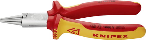 Kerek csőrű fogó 160 mm, rövid csőrrel, Knipex 22 06 160 2. kép