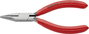 Fél-kerek csőrű fogó vágóéllel (Rádiófogó) 125 mm, hegyes, lapos pofa, Knipex 25 01 125 2. bélyegkép