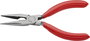 Fél-kerek csőrű fogó vágóéllel (Rádiófogó) 140 mm, hegyes, lapos pofa, Knipex 25 01 140 2. bélyegkép