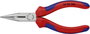 Fél-kerek csőrű fogó vágóéllel (Rádiófogó) 140 mm, hegyes, lapos pofa, Knipex 25 02 140 2. bélyegkép