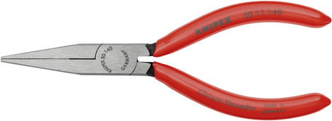Hosszúcsőrű fogó 140 mm, hosszú, lapos, fogazott pofa, Knipex 30 11 140 2. kép