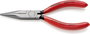 Hosszúcsőrű fogó 140 mm, hosszú, fél kerek, fogazott pofa, Knipex 30 21 140 3. bélyegkép