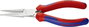 Hosszúcsőrű fogó 190 mm, hosszú, fél kerek, fogazott pofa, Knipex 30 25 190 3. bélyegkép