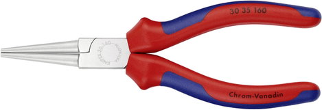 Hosszúcsőrű fogó 160 mm, hosszú, kerek, sima pofa, Knipex 30 35 160 2. kép