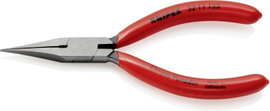 Jusztírozó fogó 135 mm, lapos, hegyes pofa, Knipex 32 11 135