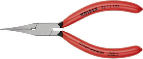 Jusztírozó fogó 135 mm, lapos, hegyes pofa, Knipex 32 11 135 3. kép