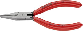Markoló fogó finommechanikához 125 mm, lapos, széles pofa, Knipex 37 11 125
