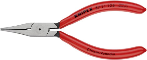 Markoló fogó finommechanikához 125 mm, lapos, széles pofa, Knipex 37 11 125 2. kép