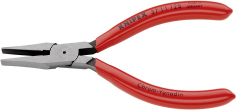 Markoló fogó finommechanikához 125 mm, lapos, széles pofa, Knipex 37 11 125 3. kép