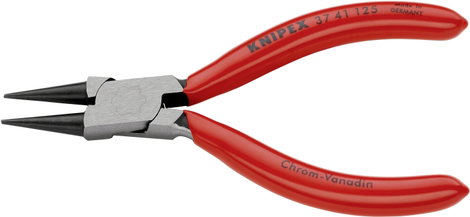Markoló fogó finommechanikához 125 mm, kerek, hegyes pofa, Knipex 37 41 125 2. kép