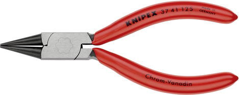 Markoló fogó finommechanikához 125 mm, kerek, hegyes pofa, Knipex 37 41 125 3. kép