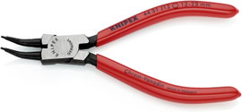 Seegergyűrű fogó belső gyűrűkhöz (furatok) 140 mm, befogás: 12-25 mm, 45°-ban hajlított, Knipex 44 3