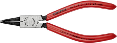 Seegergyűrű fogó belső gyűrűkhöz (furatok) 140 mm, befogás: 12-25 mm, 45°-ban hajlított, Knipex 44 3 3. kép