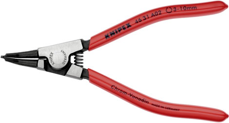 Seeger-gyűrű fogó külső gyűrűkhöz (tengelyek) 130 mm, 45°-ban hajlított, Knipex 46 31 A02 3. kép