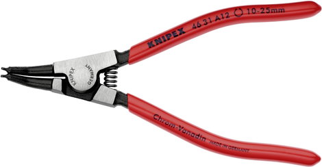 Seeger-gyűrű fogó külső gyűrűkhöz (tengelyek) 130 mm, 45°-ban hajlított, Knipex 46 31 A12 2. kép