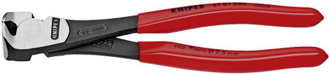Erőkímélő homlokcsípőfogó, lágy/közepes/kemény/zongora huzal max.: Ø 4/3,1/2/1,5 mm, Knipex 67 01 14