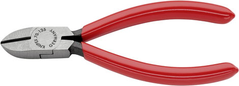 Oldalcsípőfogó, lágy/közepes/kemény huzal max.: Ø 3/2,3/1,5 mm, Knipex 70 01 125 EAN