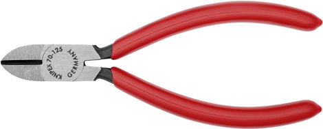 Oldalcsípőfogó, lágy/közepes/kemény huzal max.: Ø 3/2,3/1,5 mm, Knipex 70 01 125 EAN 2. kép