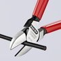 Oldalcsípőfogó, lágy/közepes/kemény huzal max.: Ø 4/2,5/1,8 mm, Knipex 70 01 140 EAN 2. bélyegkép
