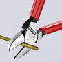 Oldalcsípőfogó, lágy/közepes/kemény huzal max.: Ø 4/2,5/1,8 mm, Knipex 70 01 140 EAN 3. bélyegkép