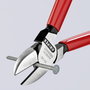 Oldalcsípőfogó, lágy/közepes/kemény huzal max.: Ø 4/2,5/1,8 mm, Knipex 70 01 140 EAN 4. bélyegkép