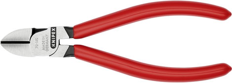 Oldalcsípőfogó, lágy/közepes/kemény huzal max.: Ø 4/2,5/1,8 mm, Knipex 70 01 140 EAN 6. kép
