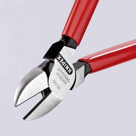 Oldalcsípőfogó, lágy/közepes/kemény huzal max.: Ø 4/2,5/1,8 mm, Knipex 70 01 140 EAN 7. kép