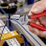 Oldalcsípő fogó, lágy/közepes/kemény huzal max.: Ø 4/2,8/2 mm, Knipex 70 01 160 EAN bélyegkép