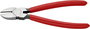Oldalcsípőfogó, lágy/közepes/kemény huzal max.: Ø 4/3/2,5 mm, Knipex 70 01 180 EAN bélyegkép