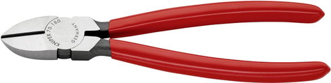 Oldalcsípőfogó, lágy/közepes/kemény huzal max.: Ø 4/3/2,5 mm, Knipex 70 01 180 EAN 2. kép