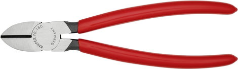 Oldalcsípőfogó, lágy/közepes/kemény huzal max.: Ø 4/3/2,5 mm, Knipex 70 01 180 EAN 3. kép