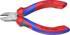 Oldalcsípőfogó DIN ISO 5749, lágy/közepes/kemény huzal max.: Ø 3/2,3/1,5 mm, Knipex 70 02 125