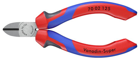 Oldalcsípőfogó DIN ISO 5749, lágy/közepes/kemény huzal max.: Ø 3/2,3/1,5 mm, Knipex 70 02 125 3. kép