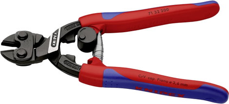 Kompakt csapszeg-vágó 200 mm, 370 g, Knipex CoBolt 71 32 200 3. kép