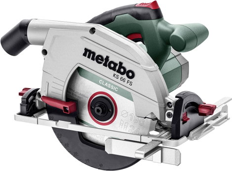 Metabo KS 66 FS Metaloc Kézi körfűrész Vágási mélység max. (90°) 66 mm Hordtáskával 1500 W
