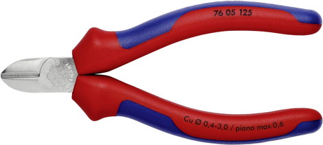 Oldalcsípőfogó villamos szakemberek számára, Knipex 76 05 125 2. kép