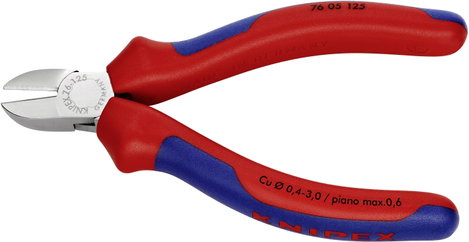 Oldalcsípőfogó villamos szakemberek számára, Knipex 76 05 125 3. kép