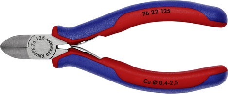 Oldalcsípőfogó villamos szakemberek számára, Knipex 76 22 125 2. kép
