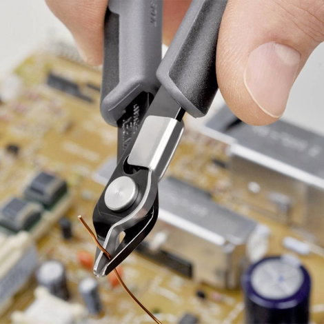 ESD hegyescsőrű elektronikai csípőfogó 125 mm Knipex Super-Knips 78 71 125 ESD 4. kép