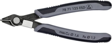 ESD hegyescsőrű elektronikai csípőfogó 125 mm Knipex Super-Knips 78 71 125 ESD 5. kép