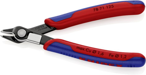 Electronic Super Knips, barnított, speciális szerszámacél fej, lágy/közepes huzal max.: Ø 1,6/1,2 mm 2. kép
