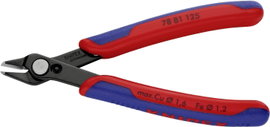 Elektronikai, finommechanikai hegyescsőrű csípőfogó 125 mm Knipex Super-Knips 78 81 125