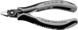 ESD precíziós elektronikai oldalcsípő fogó, hegyes fejű 125 mm Knipex 79 32 125 ESD