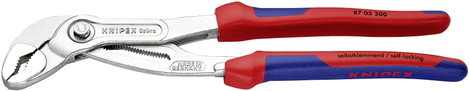 Knipex Cobra Hightech vízpumpafogó 300 mm, karcsú, befogás: Ø 70 mm (2 3/4&quot ) 87 05 300 2. kép