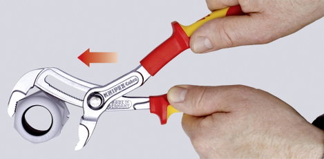 Knipex Cobra VDE Hightech vízpumpafogó 250 mm, karcsú, befogás: Ø 50 mm (2&quot ) 87 26 250 4. kép