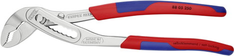 Vízszivattyú fogó 250 mm, krómozott, befogás: Ø 50 mm (2&quot ), Knipex Alligátor 88 05 250 6. kép
