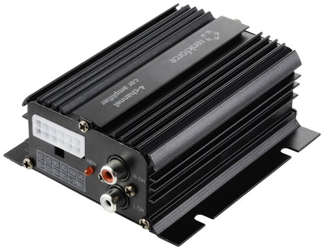 Renkforce RF-CMP-204 4 csatornás végfok 200 W Bluetooth®-/USB hanglejátszás, Hangerő-/basszus-/magas 2. kép